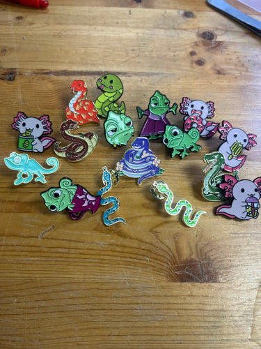 Assorted Reptile Pins