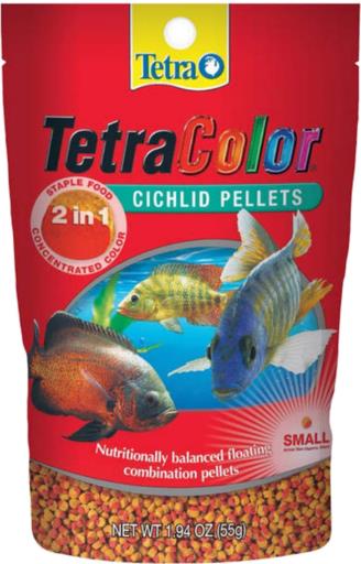 Tetra TetraPro Cichlid Color Pellets 7.48 Ounces, Extra-Large, 2
